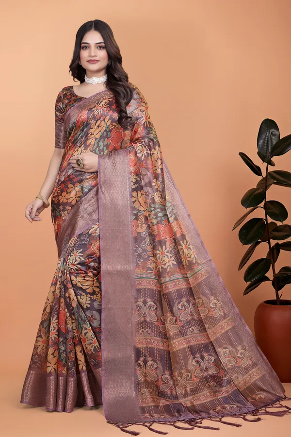 Brown_Art_Silk_Saree_For_Women