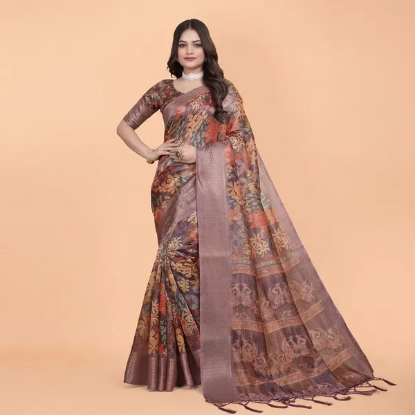 Brown_Art_Silk_Saree_For_Women