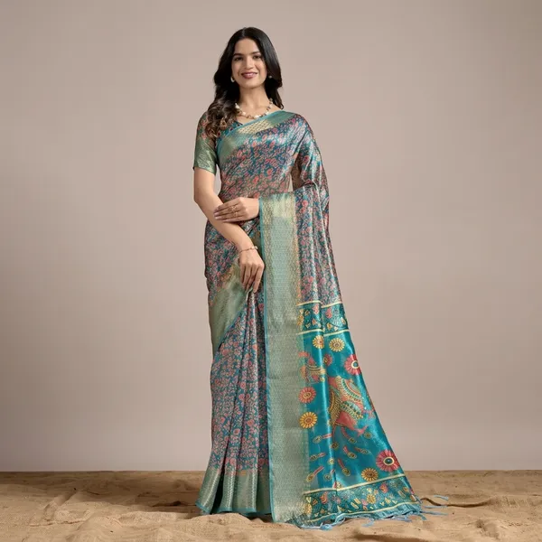Multicolor_Art_Silk_Saree_For_Women