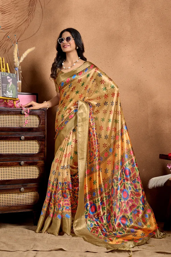 Golden_Art_Silk_Saree_For_Women