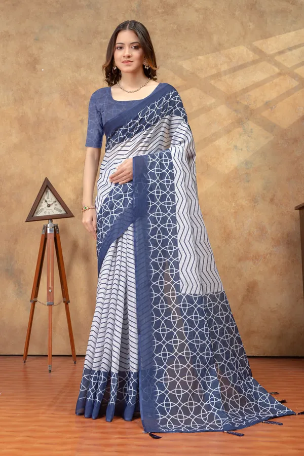 Grey_Linen_Cotton_Saree_For_Women
