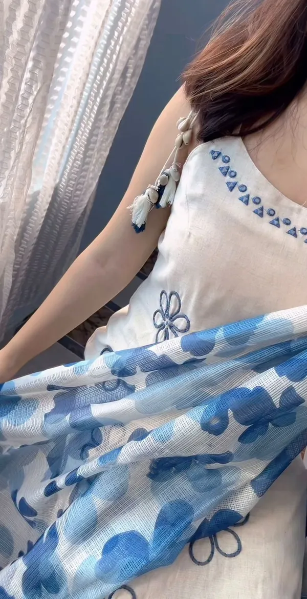 Blue_Reyon_Kurta_Set_For_Women
