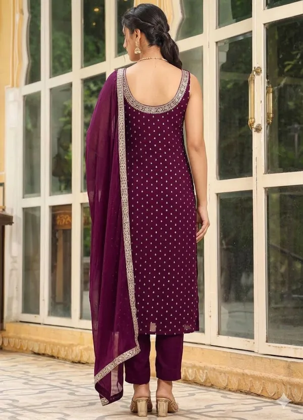 Purple_Reyon_Kurta_Set_For_Women