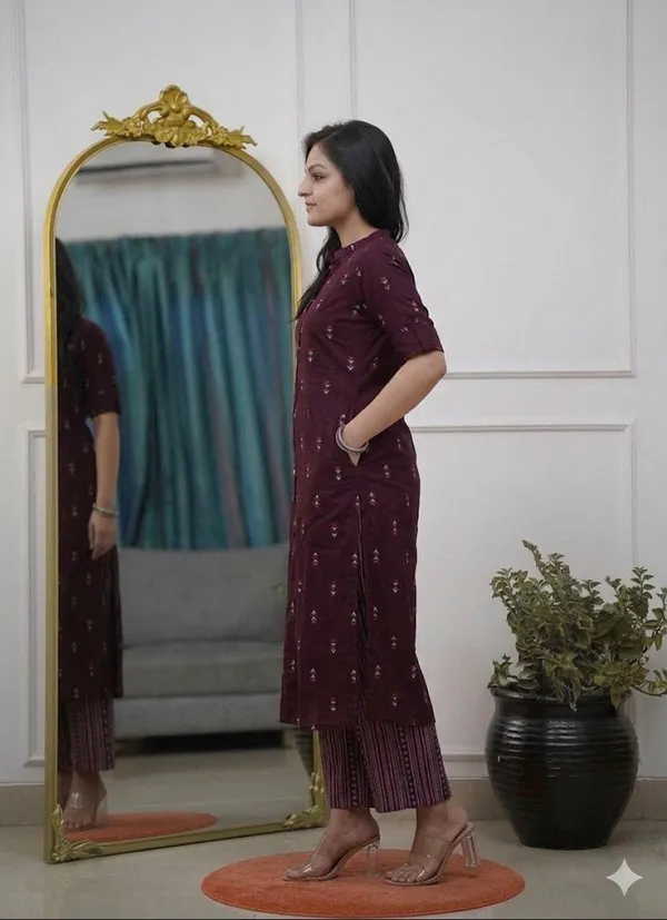 Woman_Rayon_Kurta_And_Pant_Set