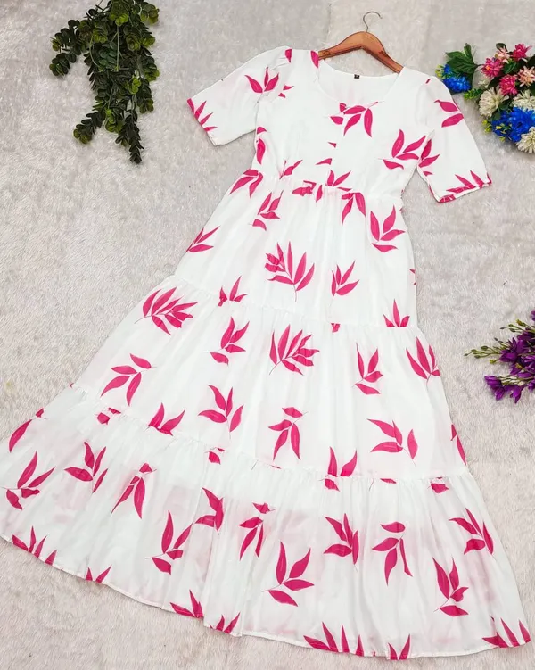 White_Cotton_Gown_For_Women