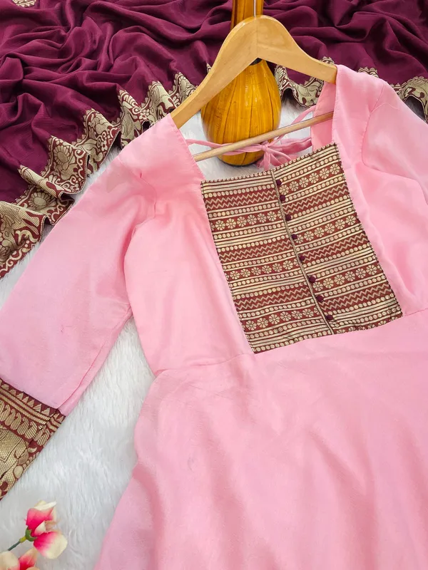 Woman_Angrakha_Style_Anarkali_Kurta_With_Dupatta