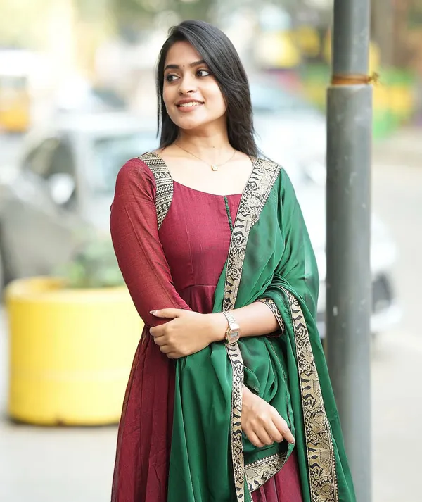 Woman_Angrakha_Style_Anarkali_Kurta_With_Dupatta