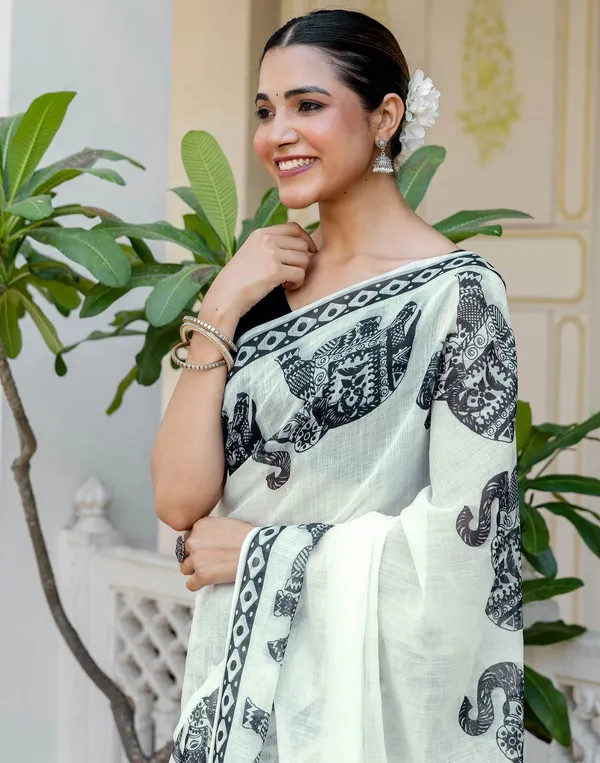 Black_Linan_Cotton_Saree_For_Women