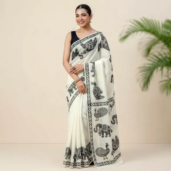 Black_Linan_Cotton_Saree_For_Women