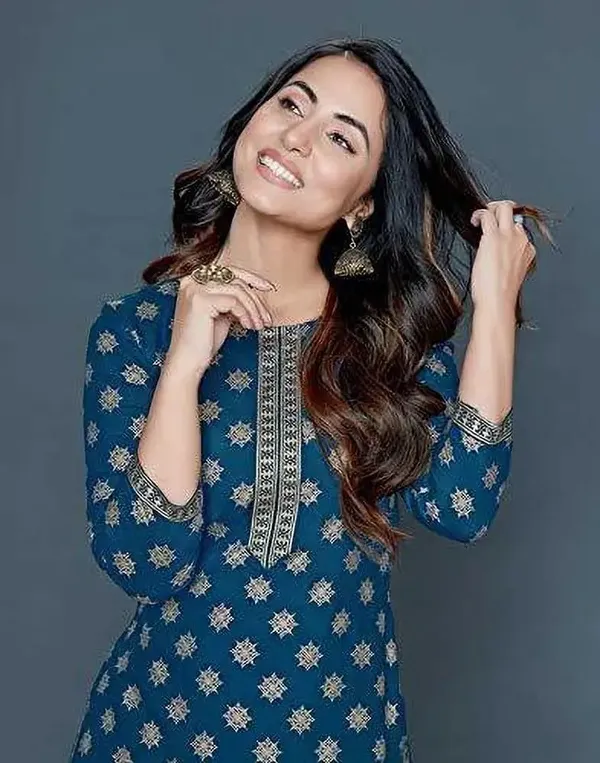 Blue_Rayon_Kurta_Pant_For_Women