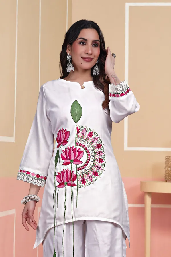 White_Lilan_Cotton_Co-Ords_Set_For_Women
