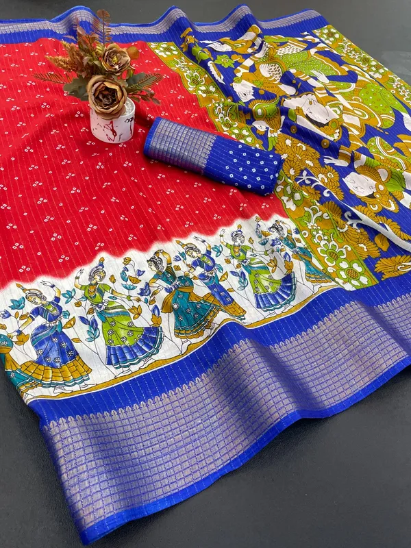 Red_Dola_Silk_Saree_For_Women