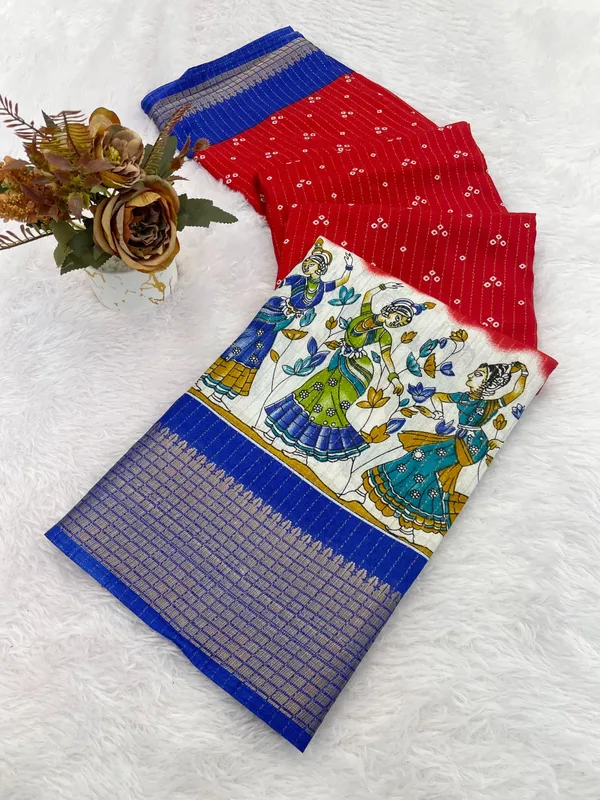 Red_Dola_Silk_Saree_For_Women