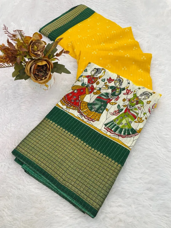 Yellow_Dola_Silk_Saree_For_Women