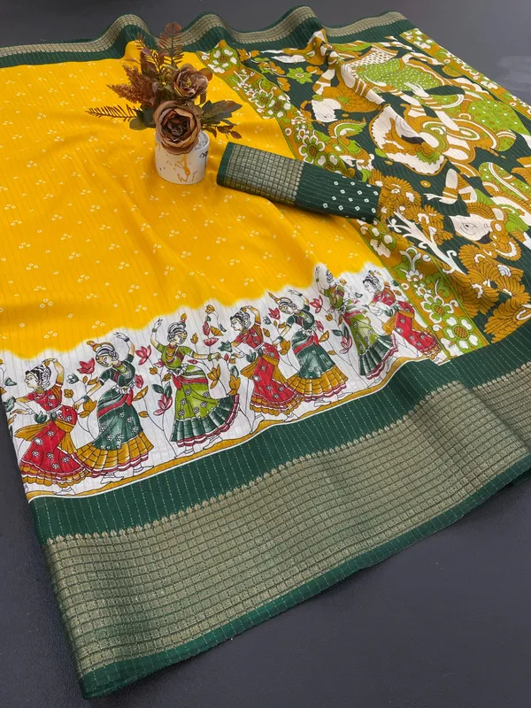 Yellow_Dola_Silk_Saree_For_Women