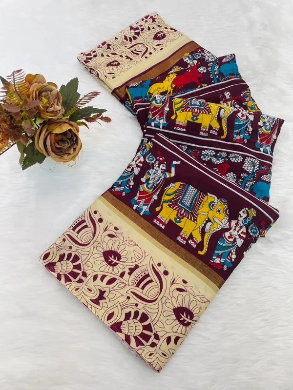 Wine_Dola_Silk_Saree_For_Women