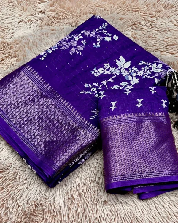 Navy_Blue_Dola_Silk_Saree_For_Women