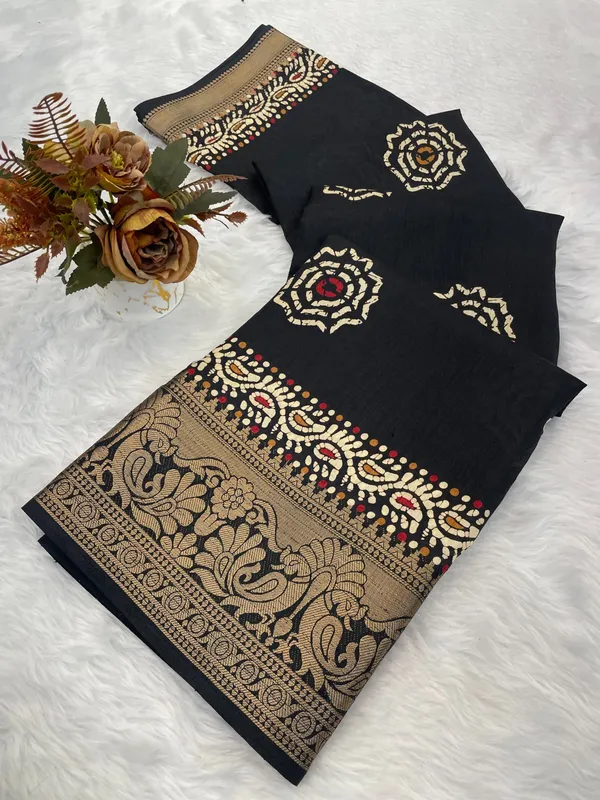 Black_Dola_Silk_Saree_For_Women