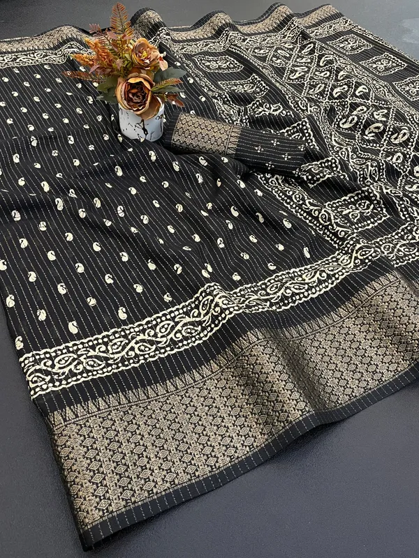Black_Dola_Silk_Saree_For_Women