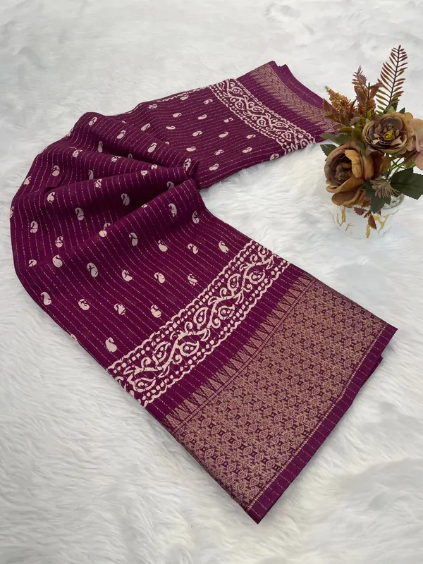 Wine_Dola_Silk_Saree_For_Women