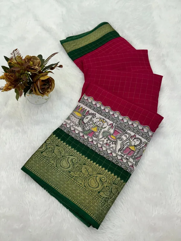 Pink_Dola_Silk_Saree_For_Women