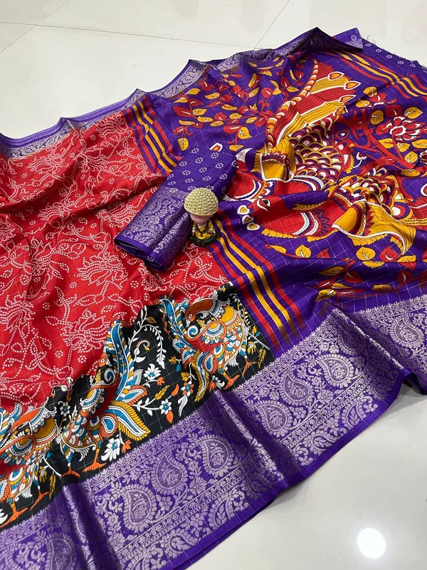 Red_Dola_Silk_Saree_For_Women