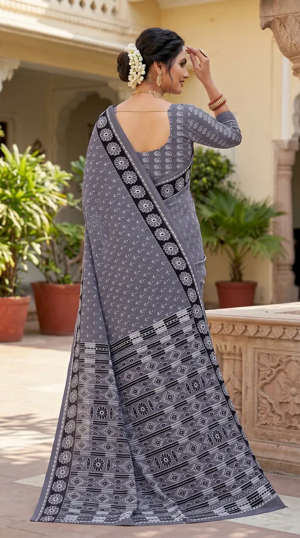 Floral_Print_Cotton_Blend_Saree