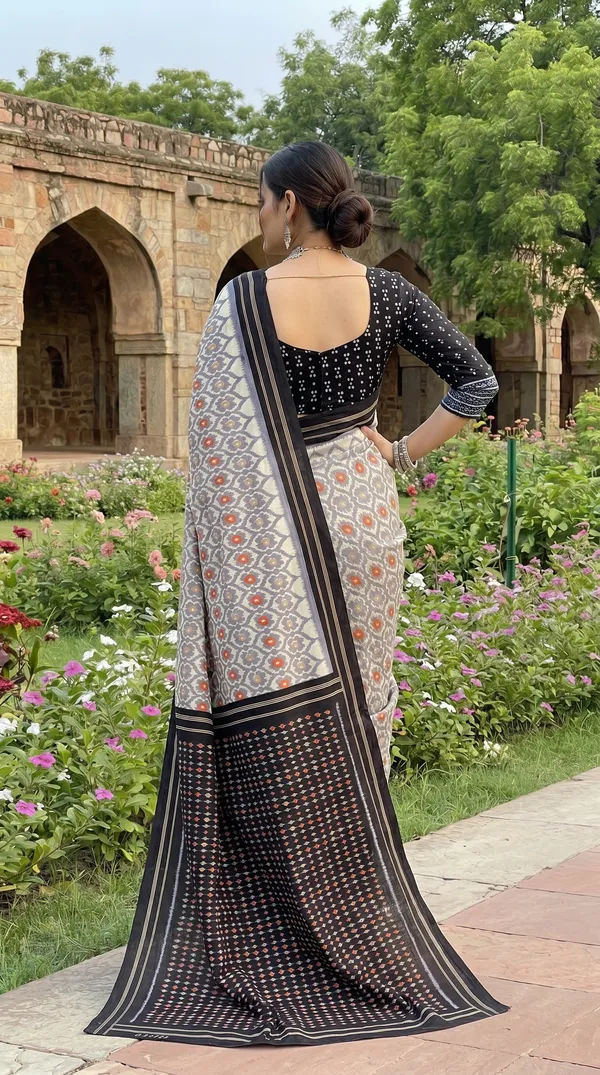 Floral_Print_Cotton_Blend_Saree