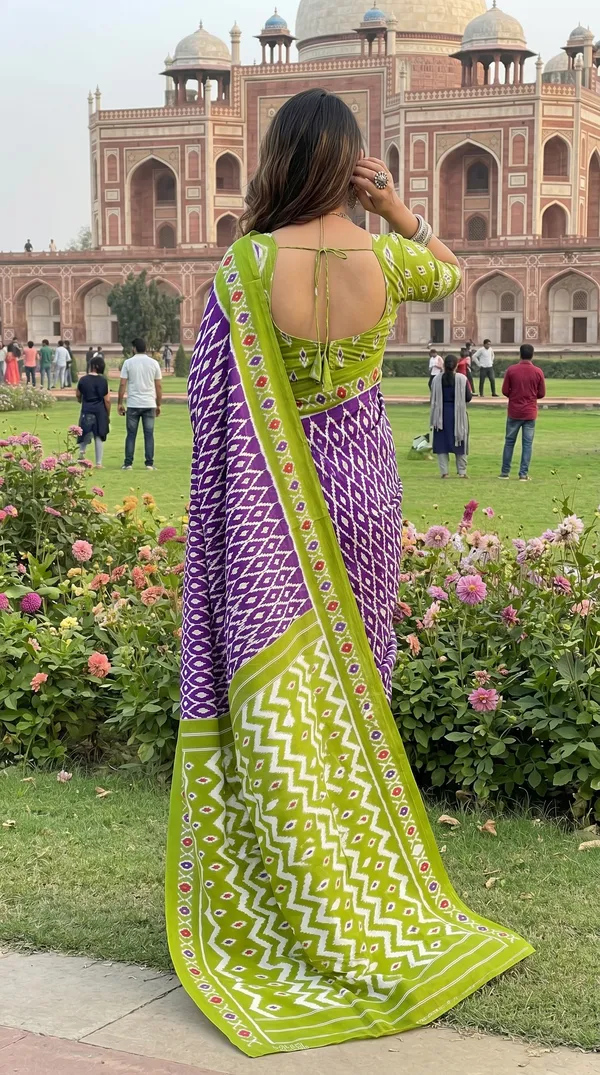 Floral_Print_Cotton_Blend_Saree