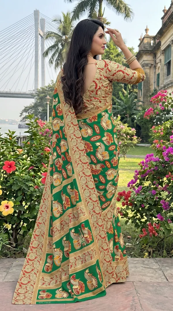Floral_Print_Cotton_Blend_Saree