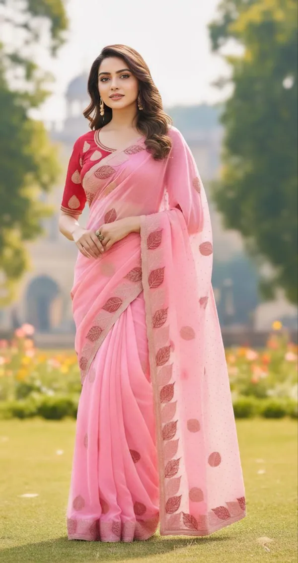 Soft_Silk_Fabric_Saree_With_Blouse_Piece