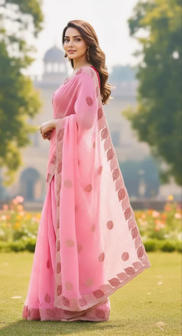 Soft_Silk_Fabric_Saree_With_Blouse_Piece