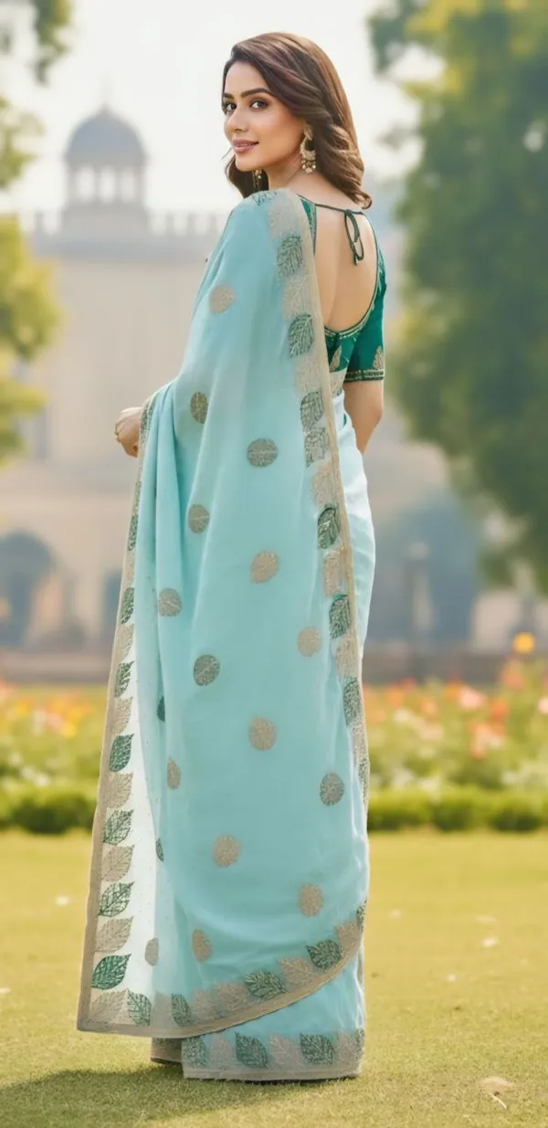 Soft_Silk_Fabric_Saree_With_Blouse_Piece