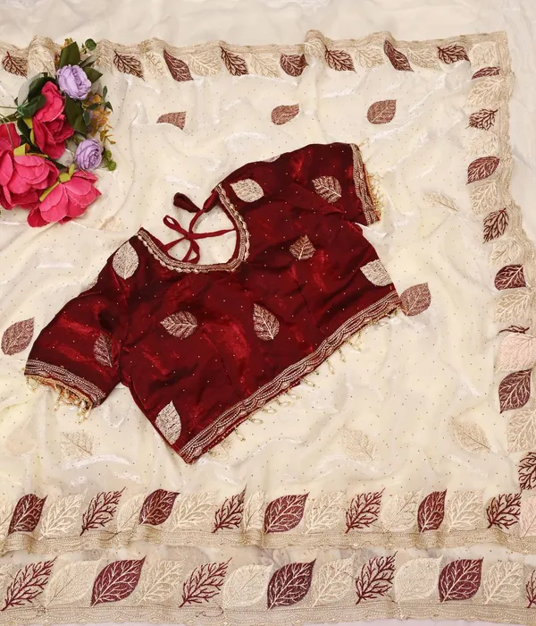 Soft_Silk_Fabric_Saree_With_Blouse_Piece