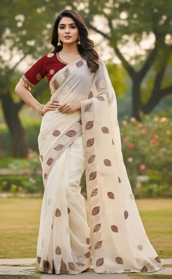 Soft_Silk_Fabric_Saree_With_Blouse_Piece