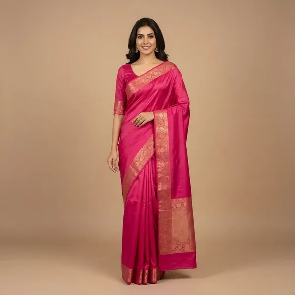 Blue_Banarasi_Silk_Saree_For_Women