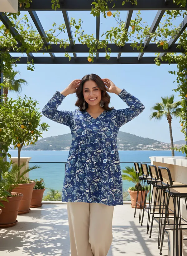 Woman_Blue_Rayon_Fancy_Tunic
