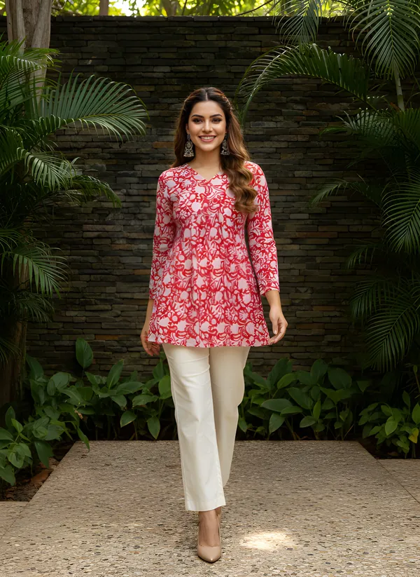 Woman_Cotton_Fancy_Flared_Short_Tunic