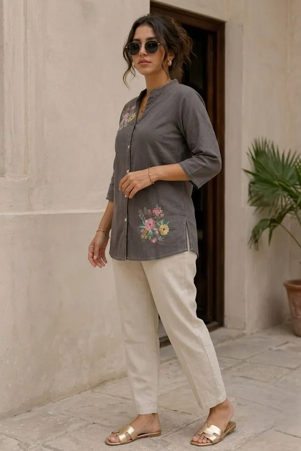 Women_Embroidered_Mandarin-Collar_Tunic