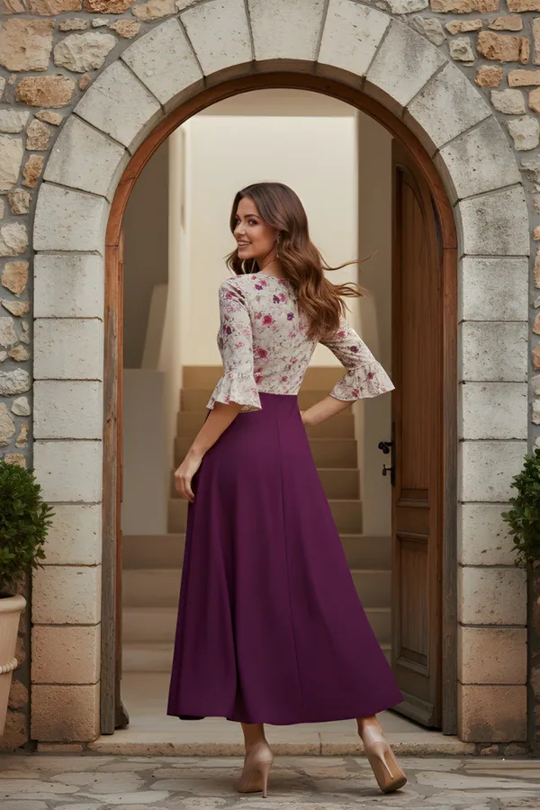 Purple_Cotton_Gown_For_Women