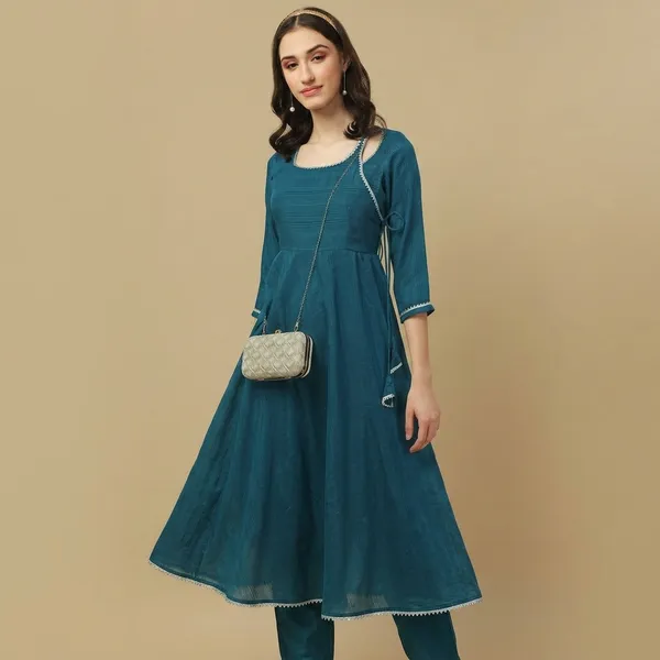 Blue_Georgette_Only_Kurti_For_Women