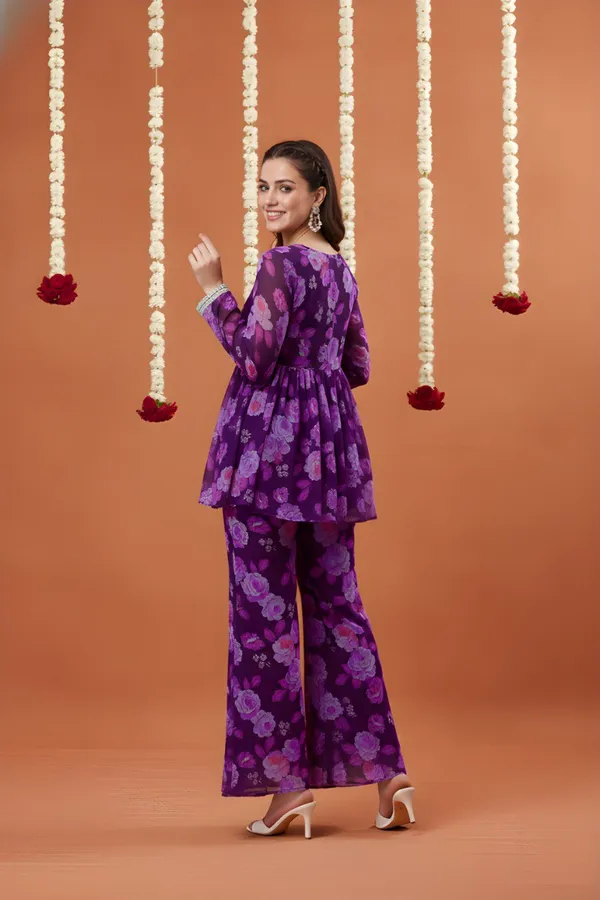 Purple_Georgette_Co-Ords_Set_For_Women