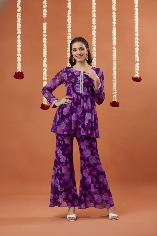 Purple_Georgette_Co-Ords_Set_For_Women