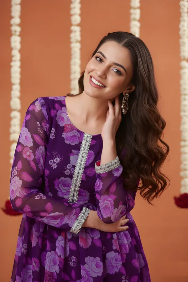 Purple_Georgette_Co-Ords_Set_For_Women
