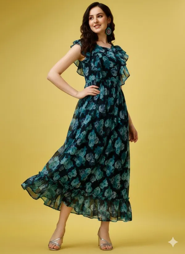 Blue_Georgette_Gown_For_Women