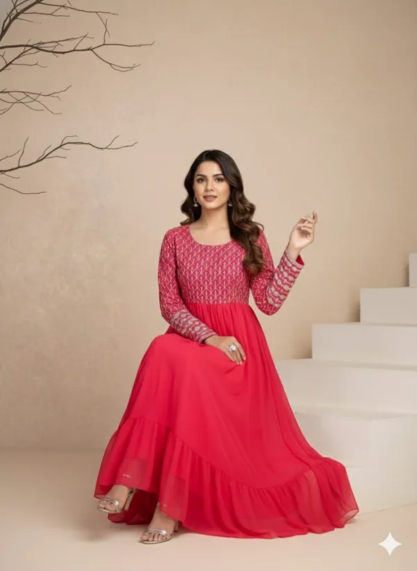 Red_Georgette_Gown_For_Women