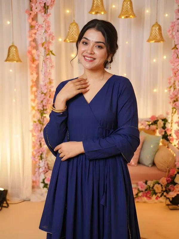 Blue_Vichitra_Silk_Anarkali_With_Dupatta_For_Women