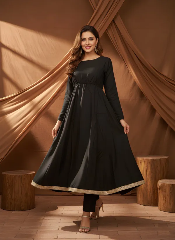 Black_Rayon_Anarkali_And_Pant_For_Women