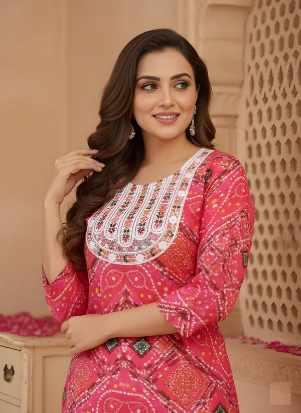 Pink_Cotton_Kurti_For_Women