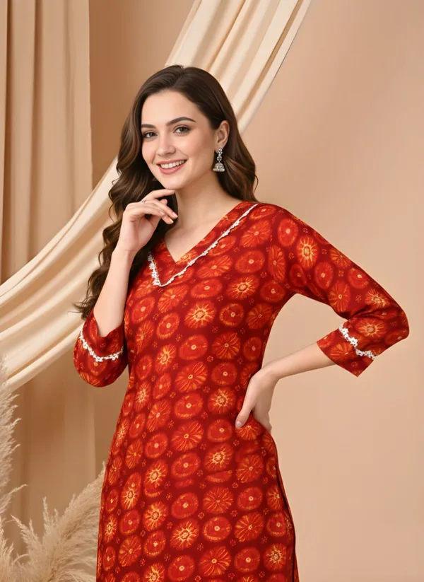 Red_Soft_Cotton_Co-Ords_Set_For_Women